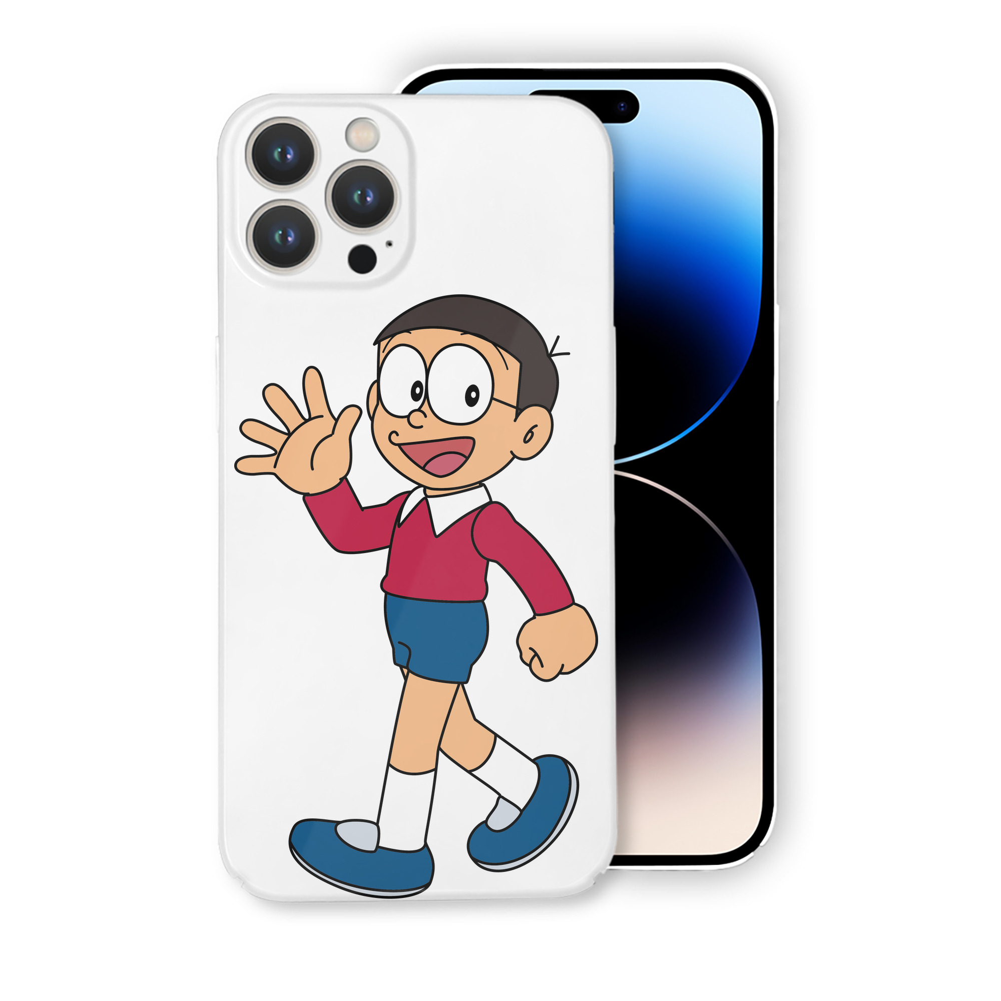 （画像用） ドラえもん 野比 のび太 Doraemon Nobita Nobi 【iPhone 14シリーズ対応】ハードケース